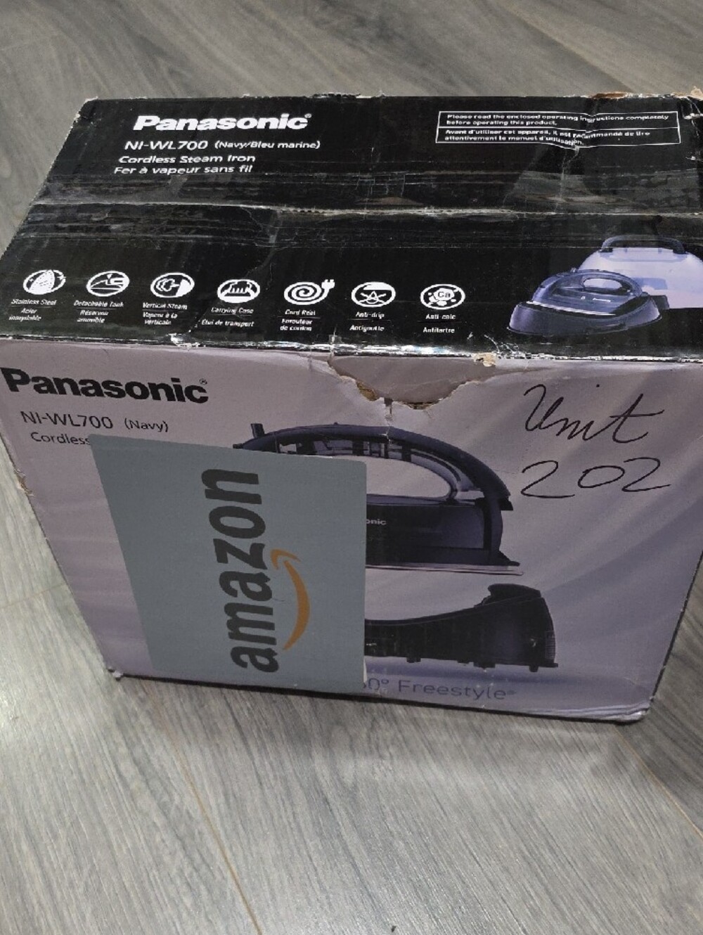 Travel NIB Blue Marine Cordless Steam Iron - Picture 2 of 2